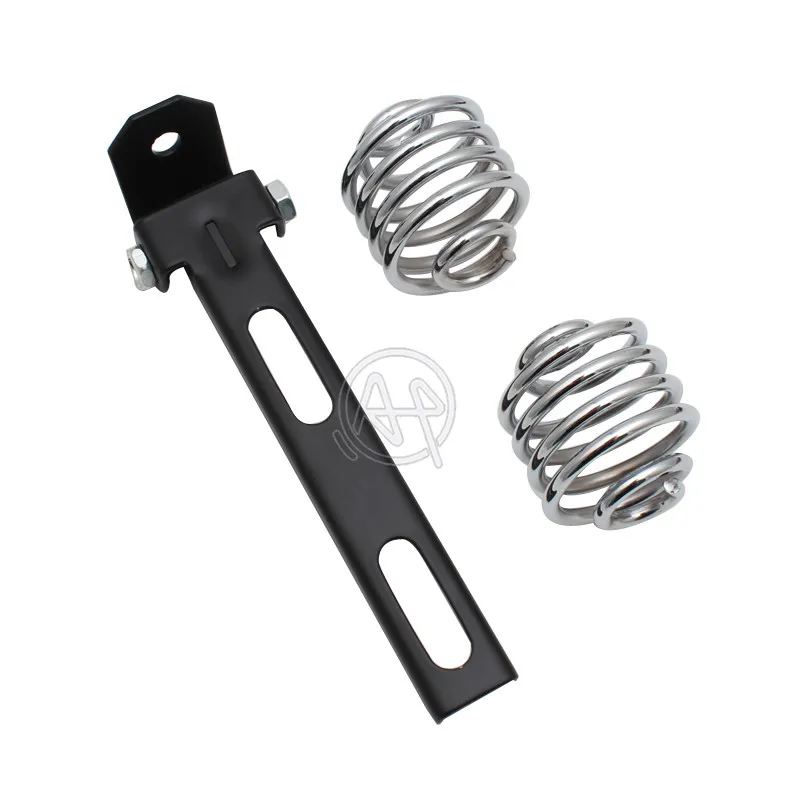 Отдельное сиденье для мотоцикла ретро черная кожа старой школы + 2-дюймовый