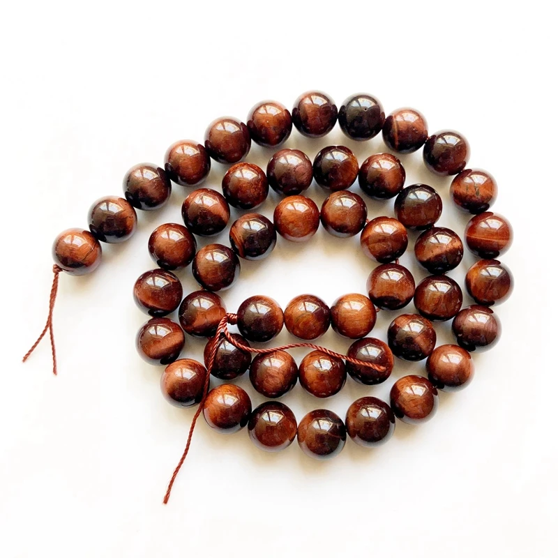 Natural Healing Crystal Beads Strand Gold Red Green Blue Tiger Eye Stone Loose Round 4 6 8mm | Украшения и аксессуары