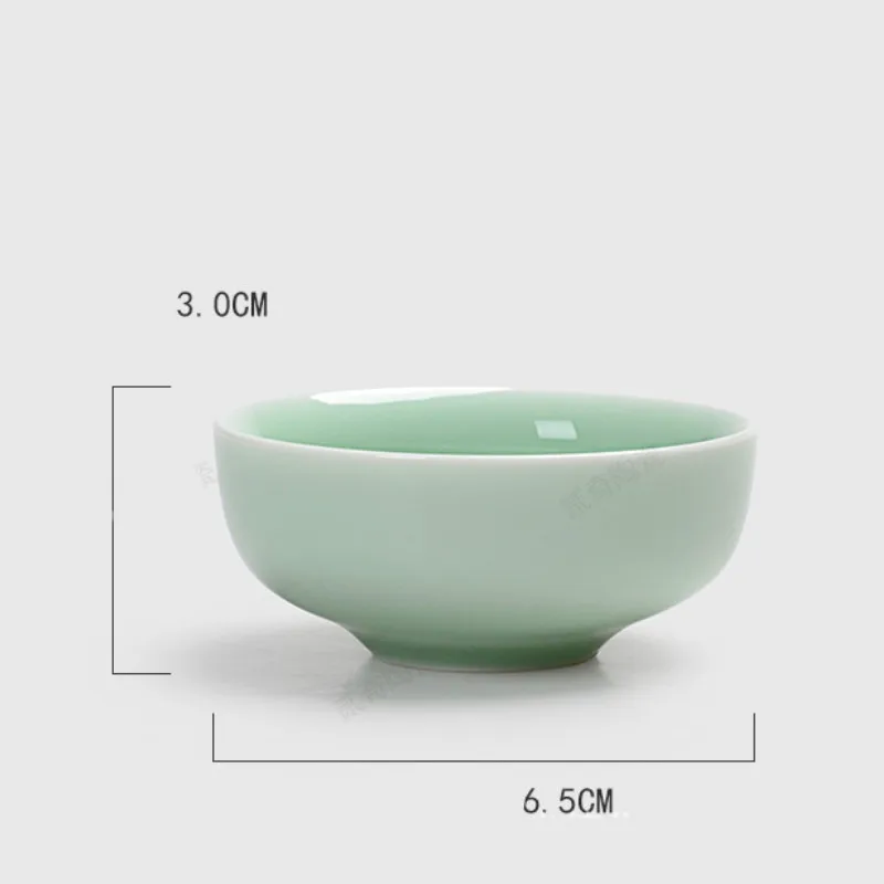 Китайские фарфоровые чайные чашки Celadon рыба чайная чашка набор листовая чайная посуда Улун чай керамический Китай Чайные Наборы кунг-фу