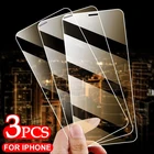 Защитное стекло для iphone X XS max XR 11 12 pro max 12 mini 6 6s 7 8 plus, 3 шт.