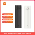 Новая Оригинальная изоляционная чашка Xiaomi Mijia 480 мл, согревающаяхолодная бутылка для путешествий, дома, портативная, с замком из нержавеющей стали, 480 л