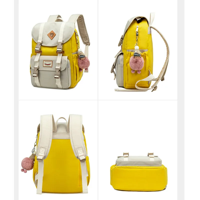 New Junior School Bags For Girls Backpack Student Children Bag Concise Waterproof Campus Backpacks Plecak Szkolny Mochila Ruedas