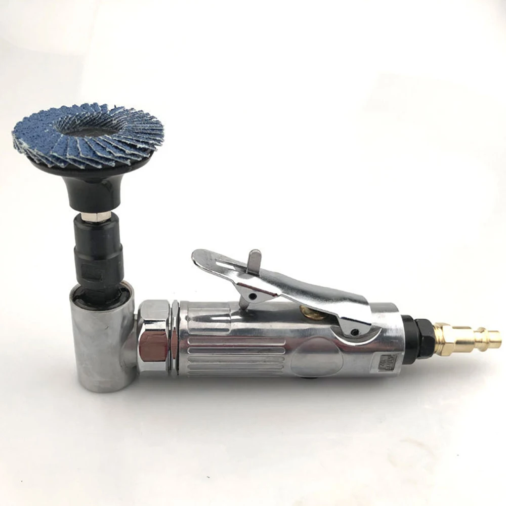 Polished Color Suit Chuck 1/4in Input Head 90 Degree Pneumatic Grinding Machine Engraving Tool Set Cut Off Polisher Mill | Инструменты