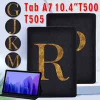 tablet cover case for samsung galaxy tab a7 10 4 2020 sm t500t505 funda letter pattern protective case free stylus