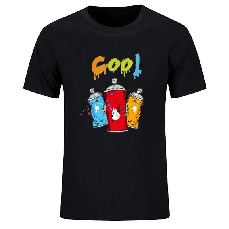 

Plus Size Short Sleeve Tops Clothing Fashion Summer New 100% Cotton T-Shirt Men O-Neck Print Colorful Paint Patches T Shirt Tees