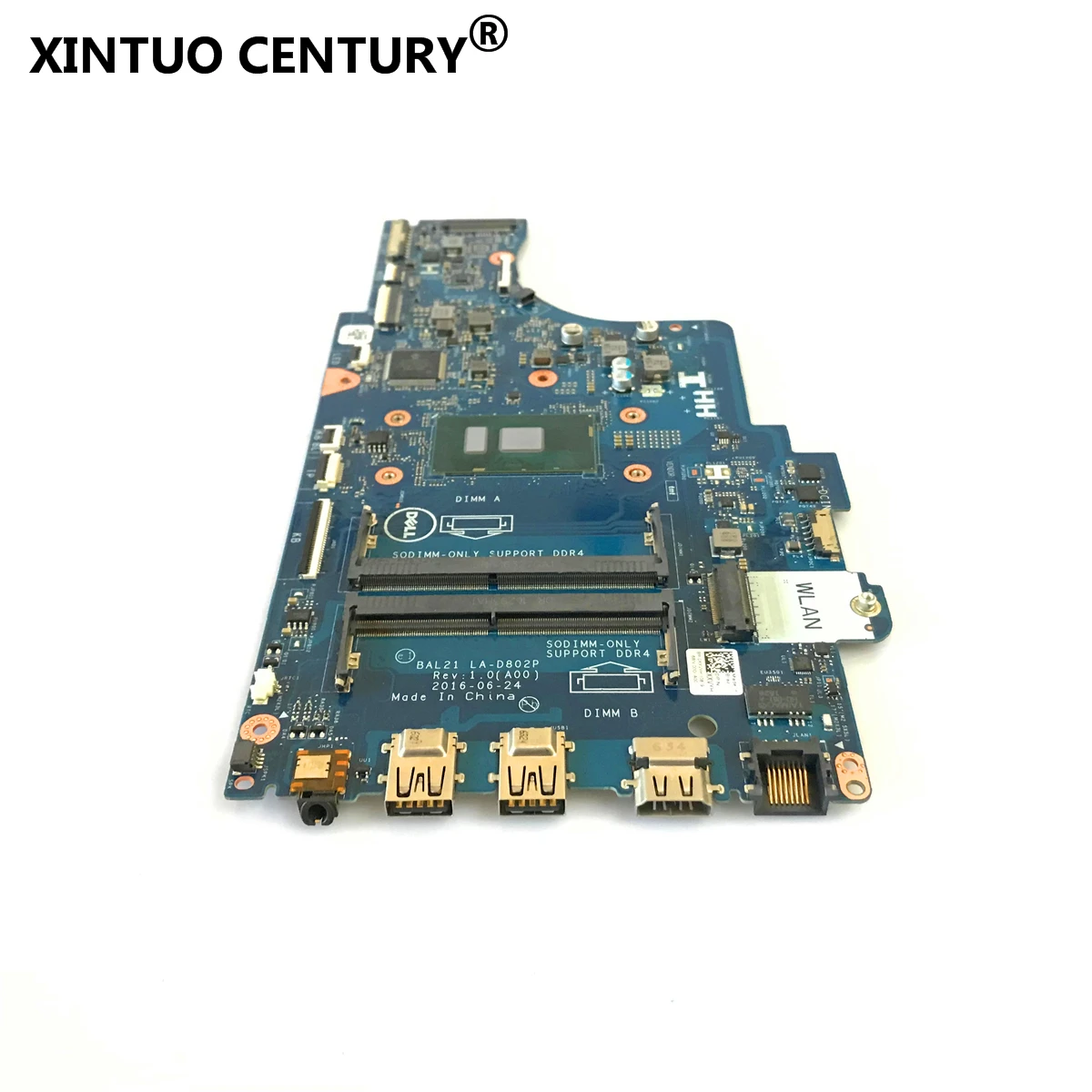 

For Dell Inspiron 15 5567 5767 CN-057K0H 057K0H 57K0H Laptop Motherboard With SR2ZW i3-7100U BAL20 LA-D802P