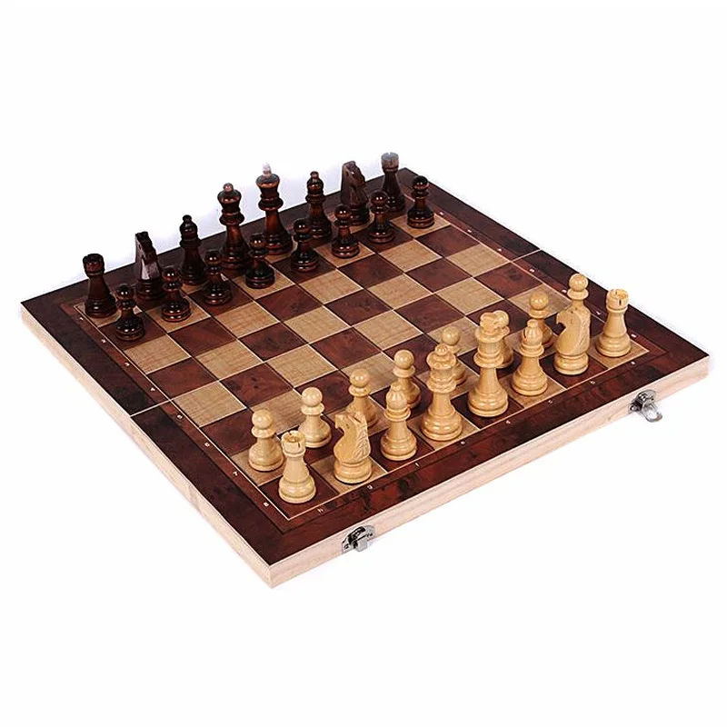 3 в 1 деревянный Международный набор шахматных игр для путешествий шахматы нарды
