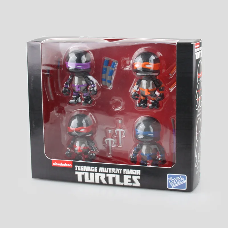 Cute 4-Super Movable Teenage Mutant Ninja Turtles Black Limited Edition Gray Battle Damage Version Two-Selectable Garage Kit