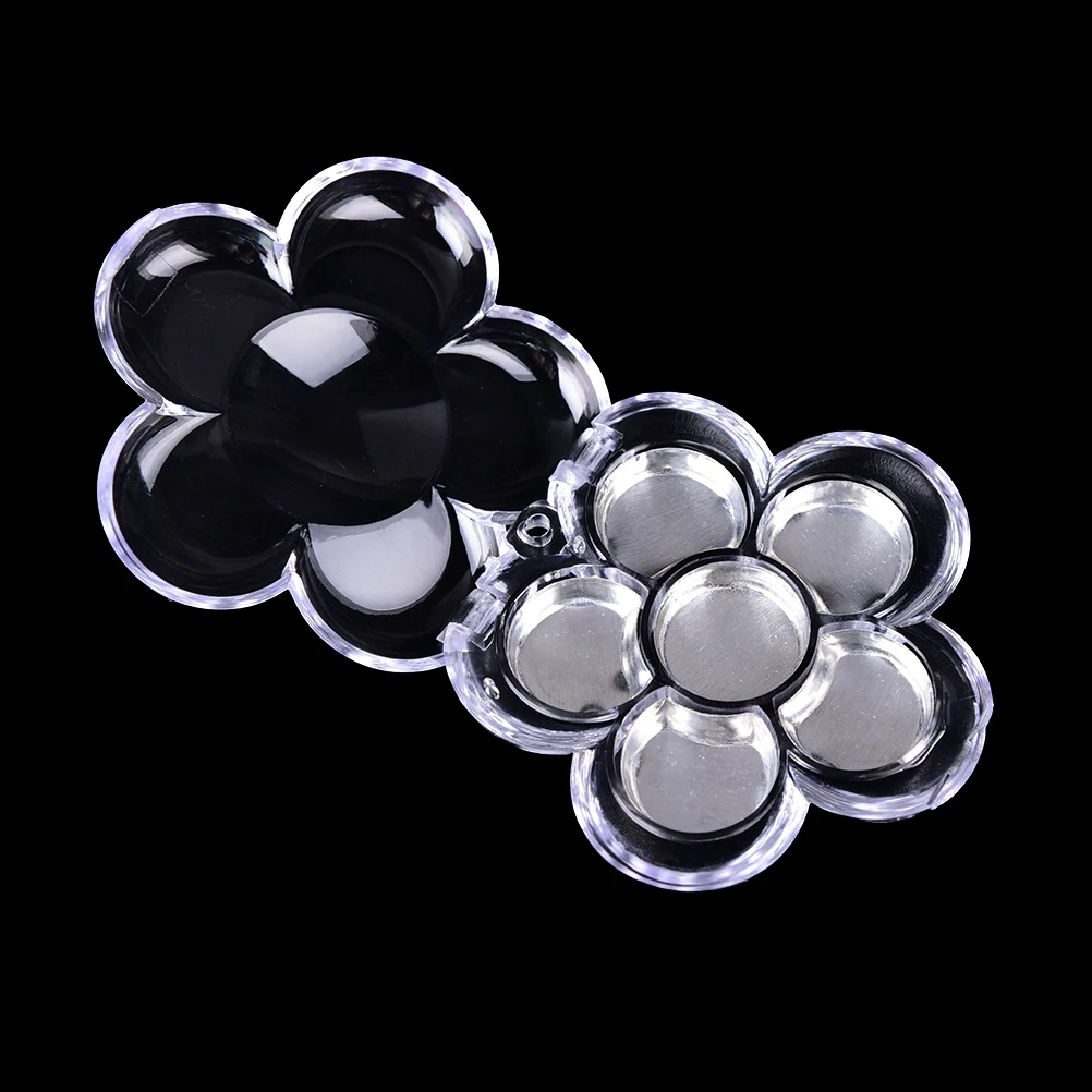 

Professional Eyeshadow 6PCS Palette Plum Blossom Rotary Eye Shadow Glitter Matte Brush Cosmetic Box Case Makeup Tools