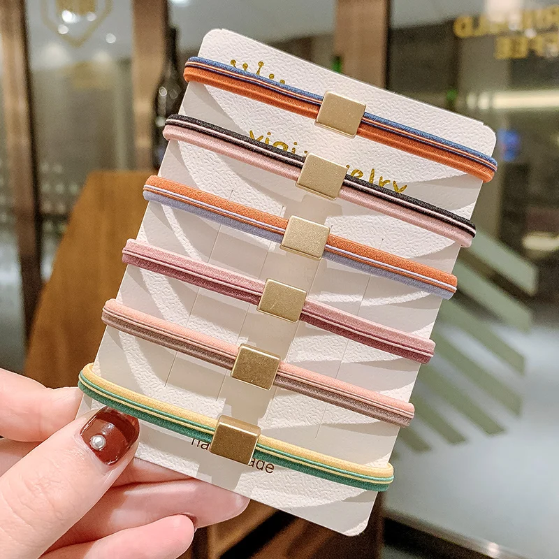 INS простая повязка для головы Корейская Классическая Стиль резинка волос женский