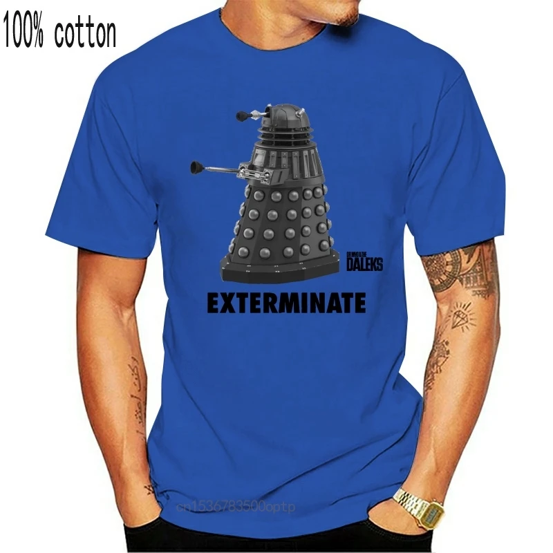 Серая мужская футболка Doctor Who Exterminate Dalek рождественский подарок топ большая