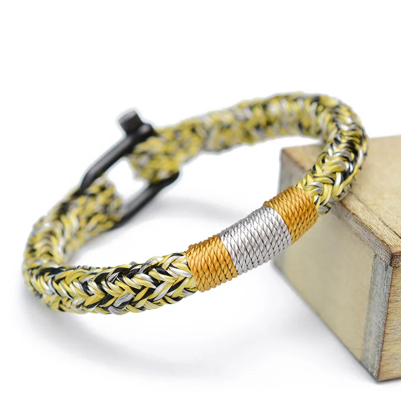 Модная новинка трехцветная машинка для плетения ручных веревок желто-черного и