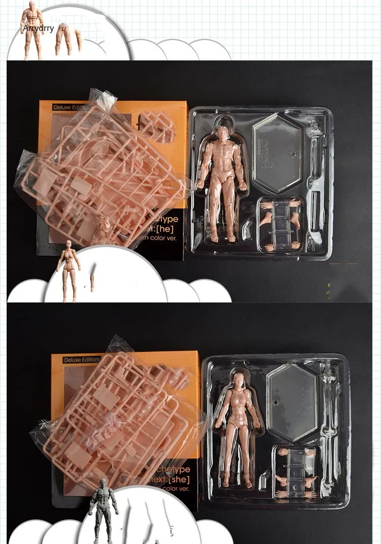 Новая Художественная живопись Аниме фигурки эскиз рисование мужчины женщины