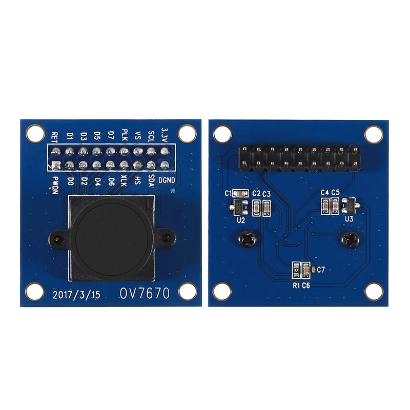 Модуль камеры OV7670 640x480 0 3 Mega 300KP VGA CMOS I2C для Arduino ARM FPGA 5 шт.