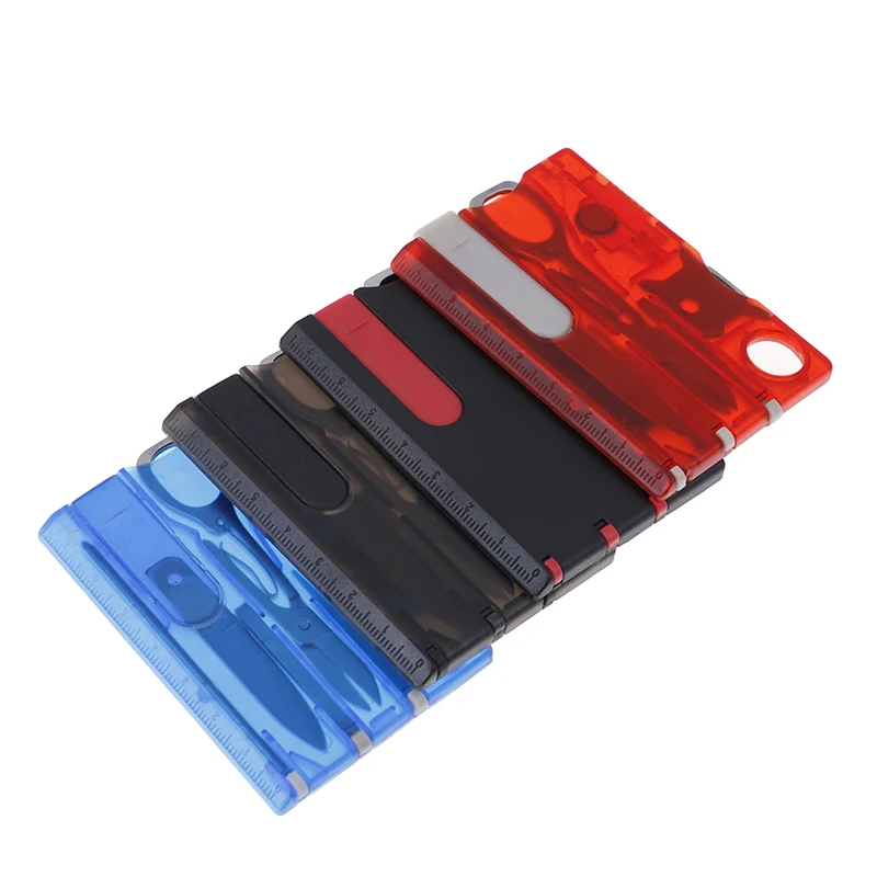 

Handy Multifunctional Survival Camping Tool Card LED Light Magnifier Mini Outdoor Tools