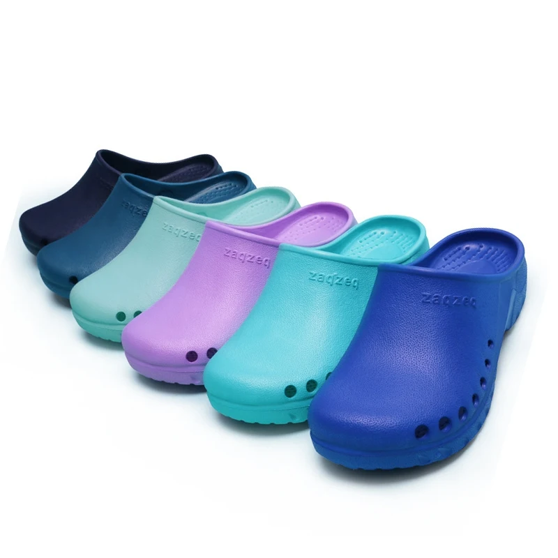 Одноцветные рабочие тапочки для мужчин Нескользящие повара Медицинские сестры