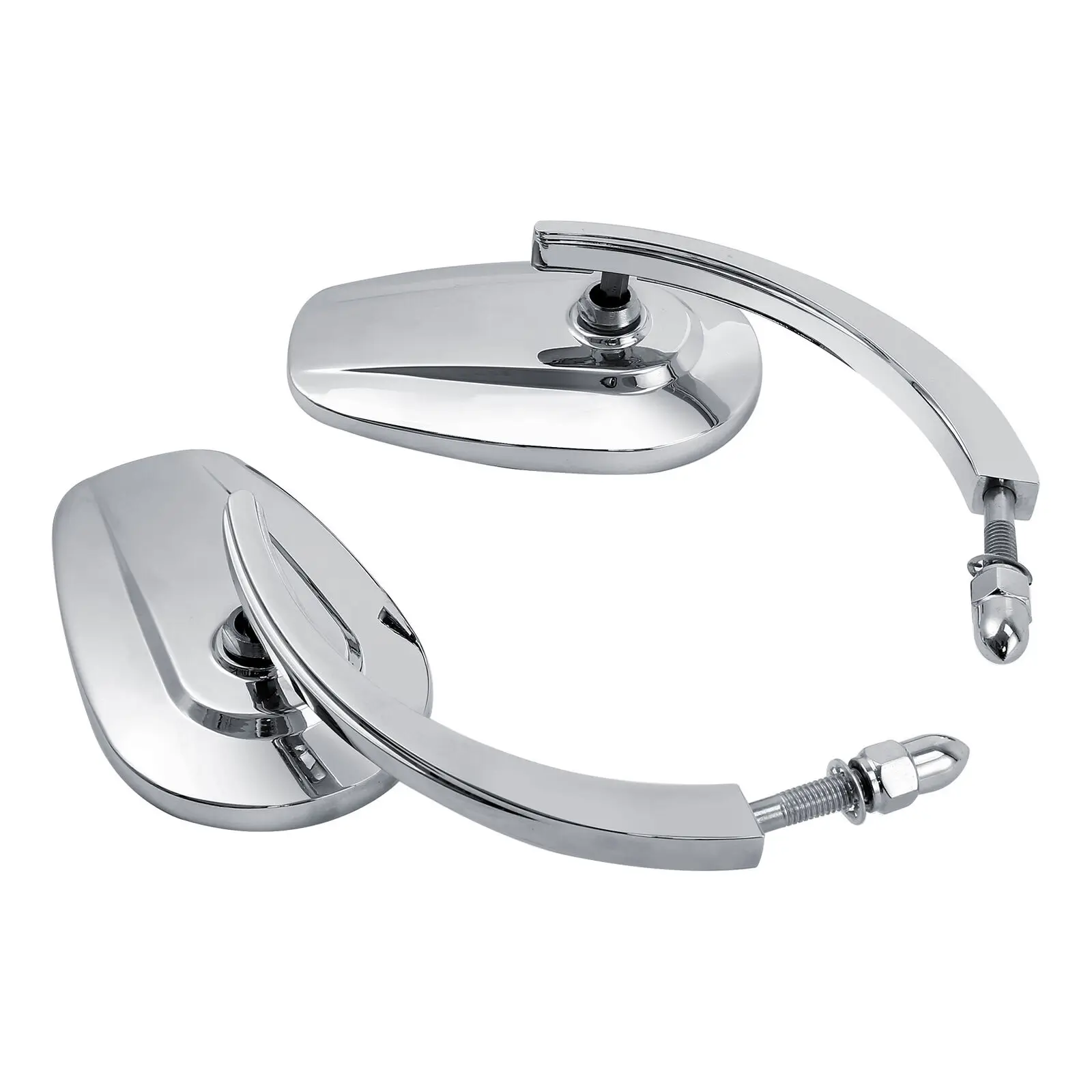 

8mm Rearview Mirrors Fit For Harley Touring Slim FLS