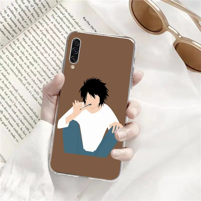 

Anime new Death Note Ryuk horror apple Transparent Samsung s9 s10 s20 Huawei honor P20 P30 P40 xiaomi note mi 8 9 pro lite plus