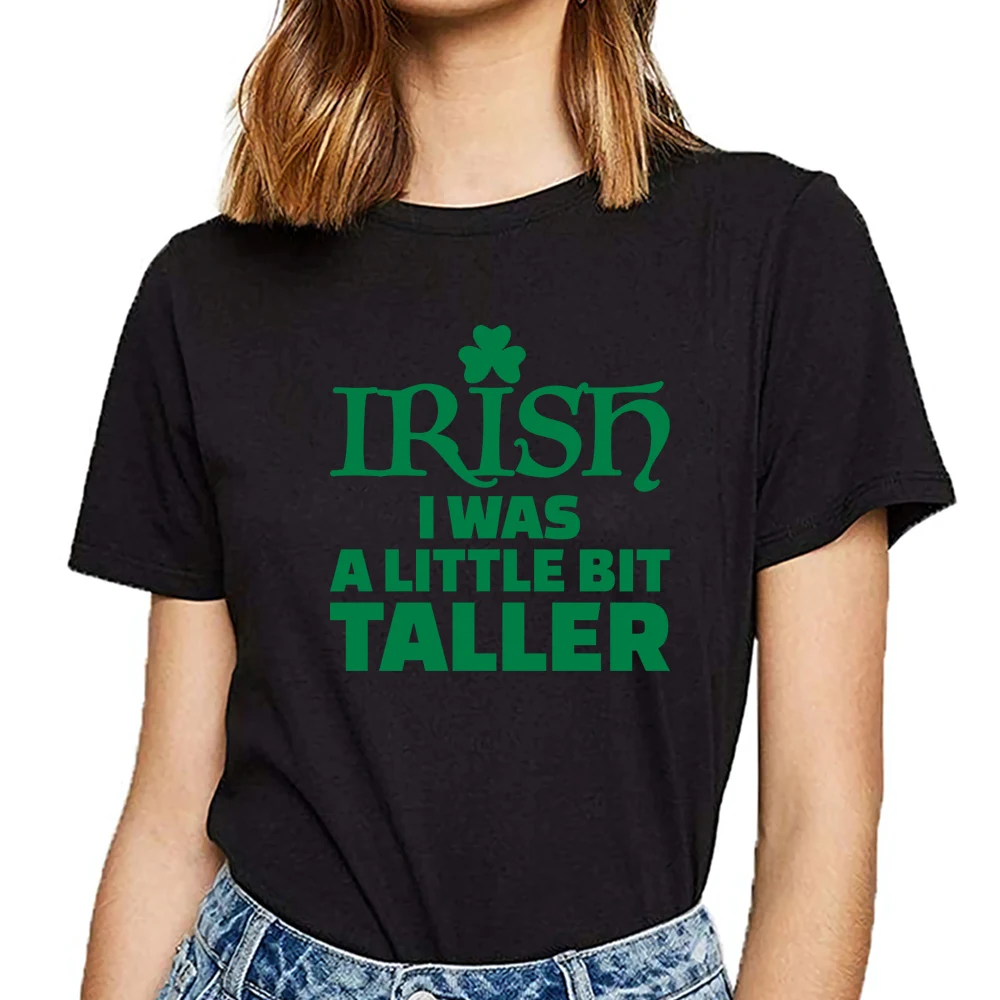 Женская Винтажная футболка в стиле хип хоп irish i was a little taller|Футболки| |