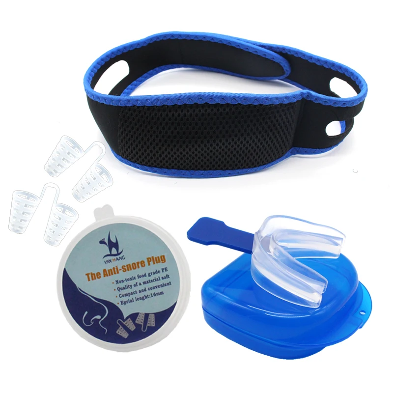 Анти храп зажим для носа расширители дышать легкая Anti Snore ремешок подбородка Храп