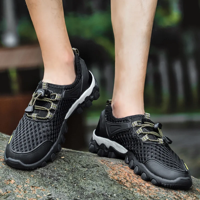 

Men Running Shoes Outdoor Walking Sneakers Spring Autumn Casual Breathable Athletic Shoes Trainers Men for Sport Plus Size 38-45