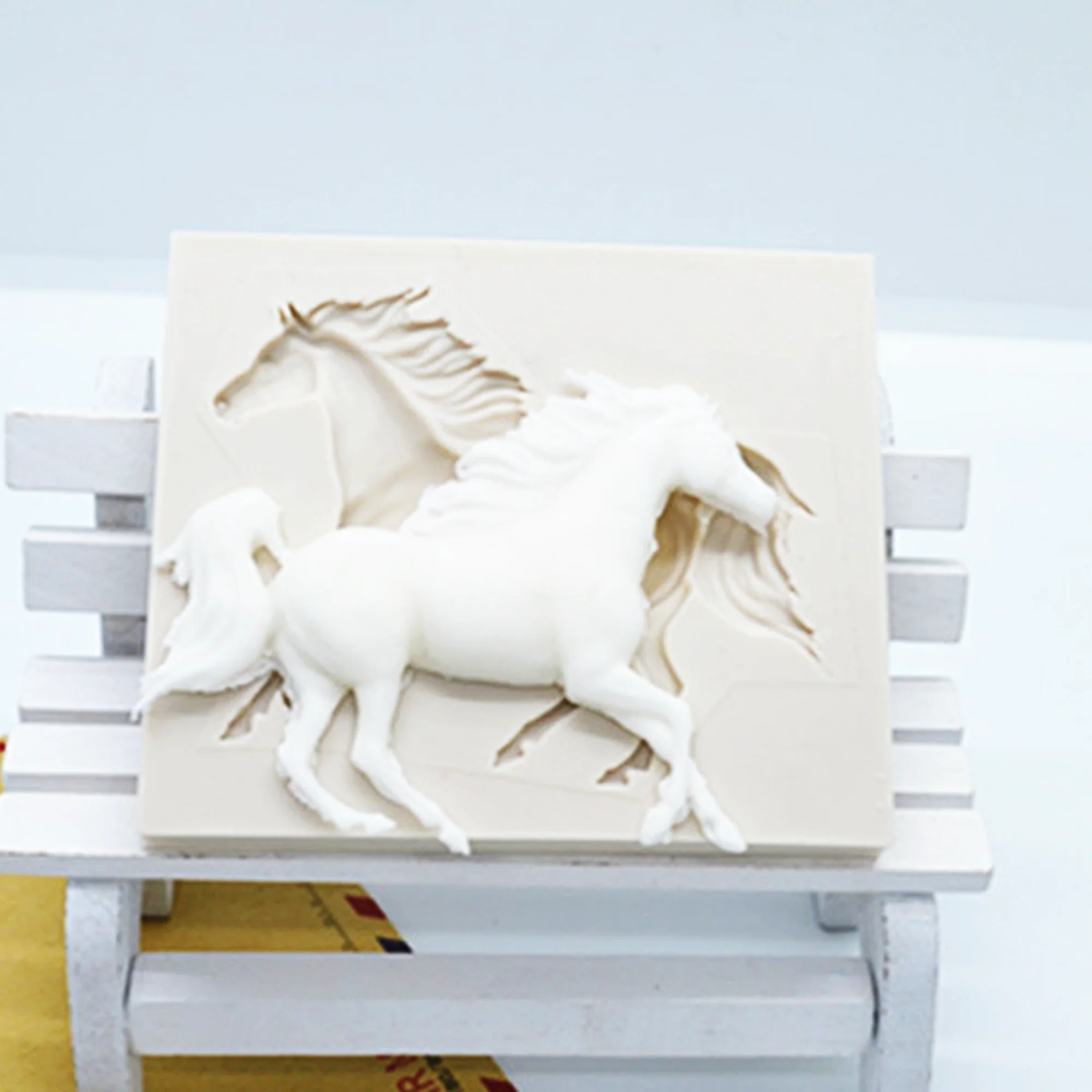 Luyou 1 шт. 3D силиконовые формы лошадь смолы шоколада Fondant (сахарная) для сахара
