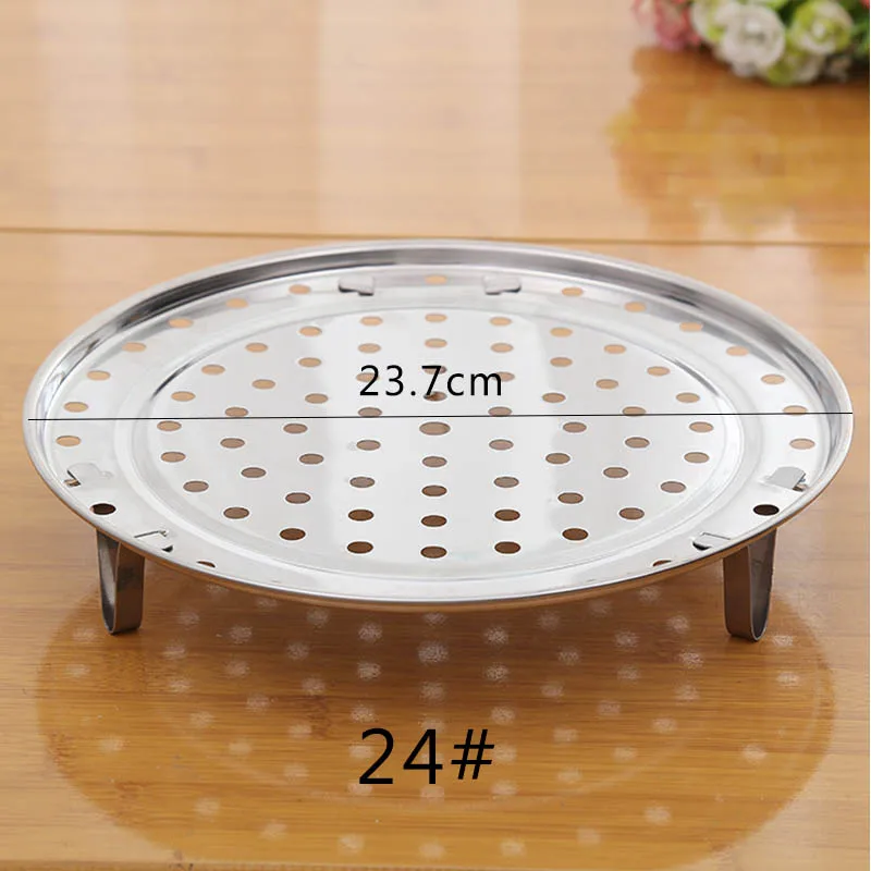 1Pcs Steamer Shelf Stainless Steel Pot Steaming Tray Stand Durable Steamer Rack Kitchen Cookware Supplies 20/22/24# images - 6