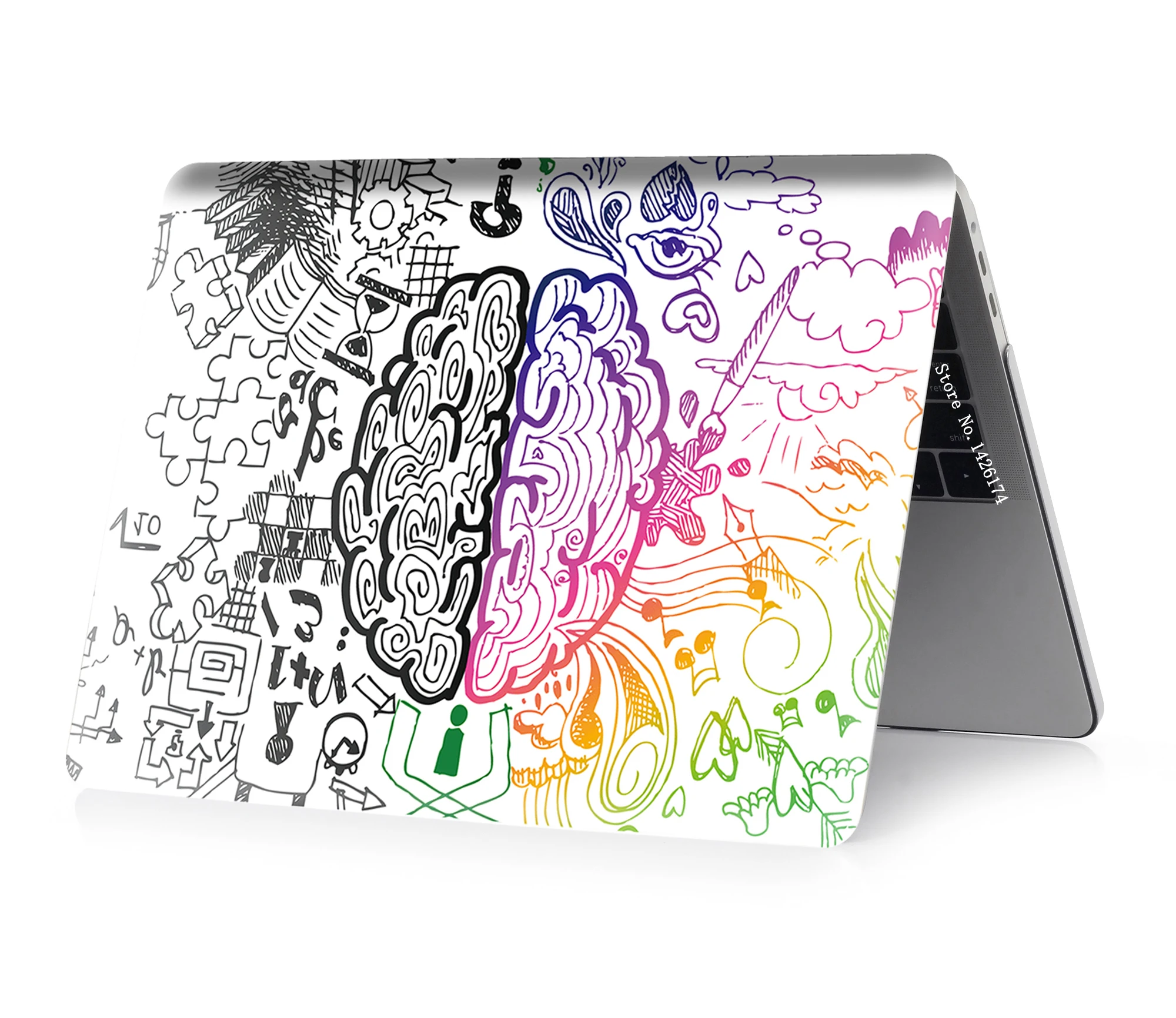 Окрашенные мозги, чехол для Apple Macbook Air Pro retina 11 12 13 15 дюймов сумка для ноутбука, для Mac book Air Pro 13,3, 15,4 чехол. A1932+ подарок