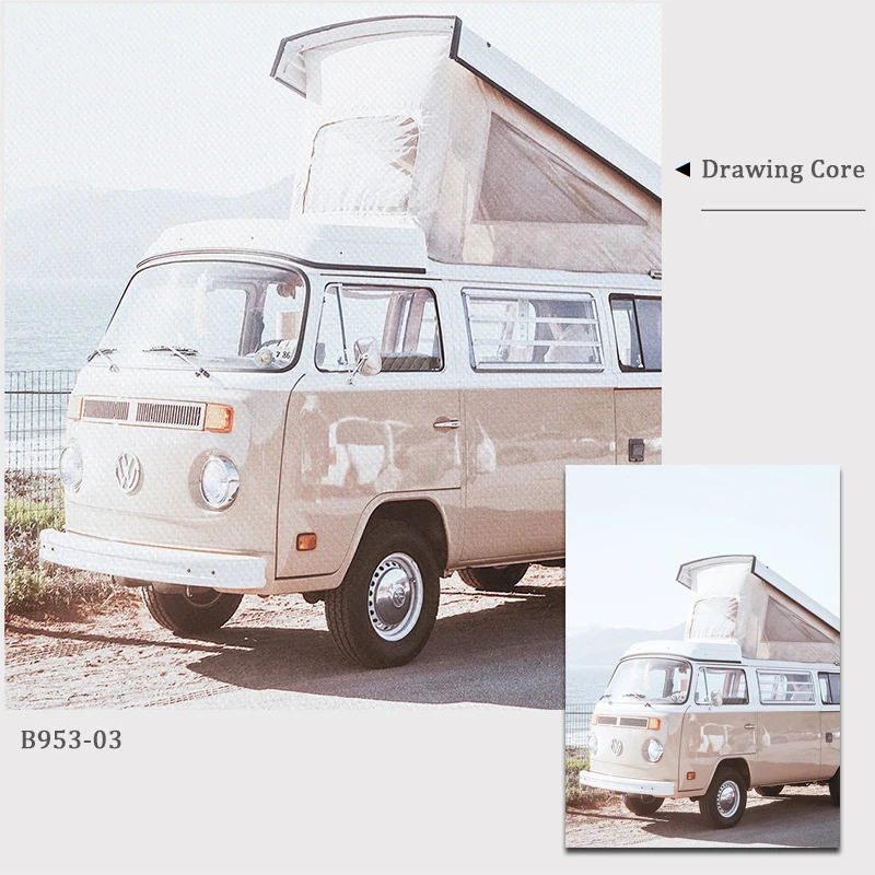 Пейзаж морского берега холст живопись океан пляж постер дорожный принт