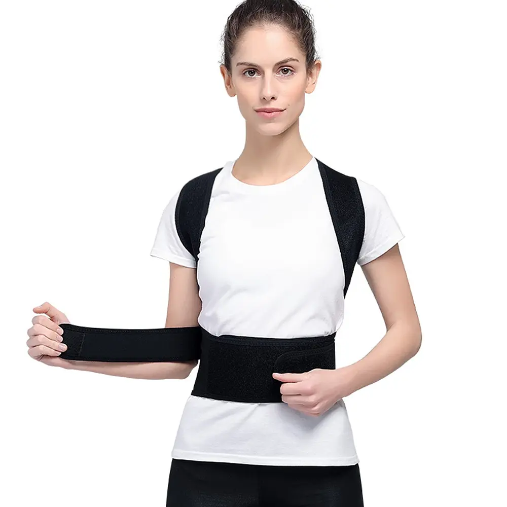 2019 Adjustable Back Posture Corrector Shoulder Relief Brace Lumbar Upper Lower Support Strap Belt Men Women | Спорт и развлечения