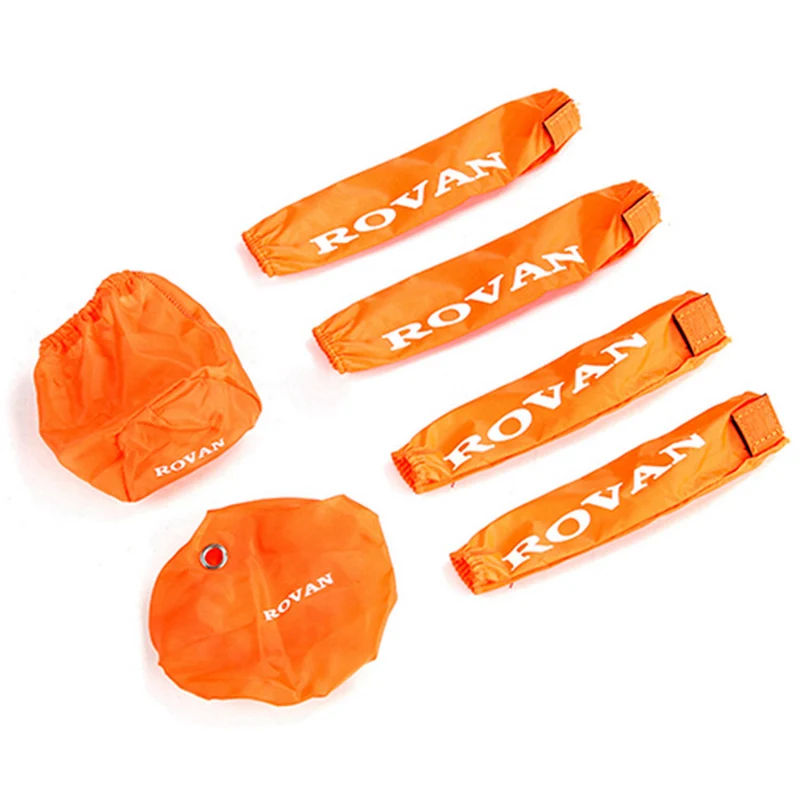 

2Set Dust Jacket Set Contains Pull Starter Cover Air Filter Cover Shock Covers, Orange & Black