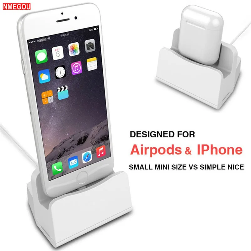 Фото For Apple Airpods Charging Stand Station Dock Mount for Aplle IPhone 11 12 13 Pro Max Air Pods Desk Phone Charger Holder Socket Мобильные For Apple Airpods Charging Stand Station Dock Mount for Aplle IPhone 11 12 13 Pro Max Air Pods Desk Phone Charger Holder Socket Мобильные