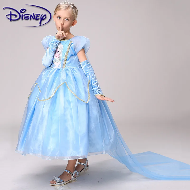 Disney замороженное платье принцессы для девочек в европейском и американском
