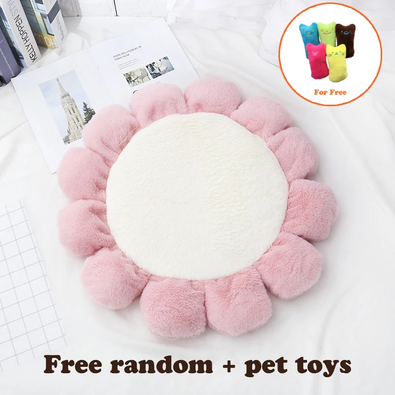 

Pet Flower Mattress Kitten Dog Comfortable Sleeping Nest Cushion Non-Slip Easy Clean Cat Dog House Supplies Cama Gato Cojin Gato