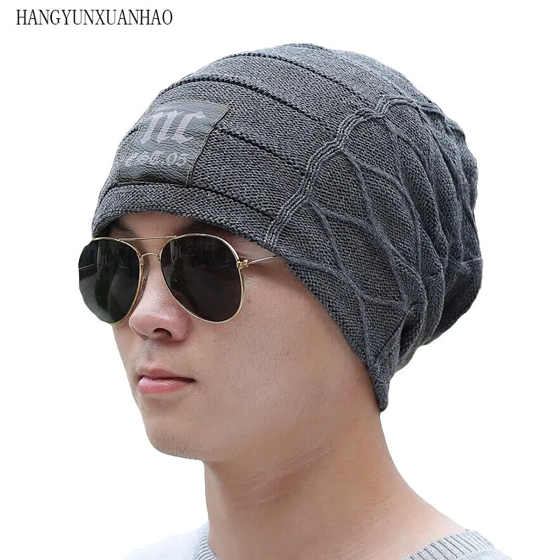 2019 Стильные Шапки облегающие шапки зимние Мужская плотная теплая зимняя шапка