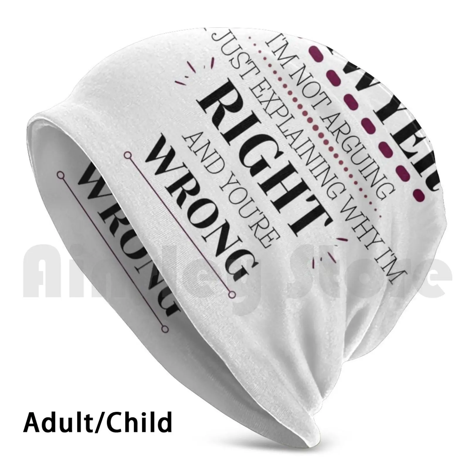 

Lawyer-I'm Right , You're Wrong Beanies Pullover Cap Comfortable Law Lawyer Law School Arguing Im Right Youre