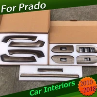 wood central control trim lifting panel inner armrest cover for toyota prado 10 18 2700 interior special decorative strip trim