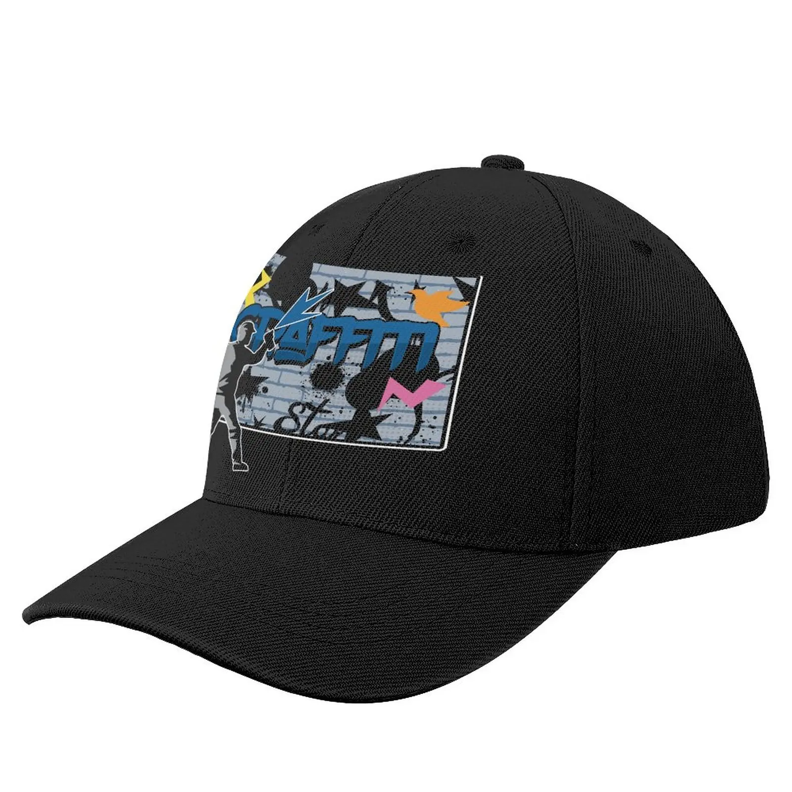 

Graffiti Baseball Cap Hiphop Fashion Baseball Hat Cute Blank Big Head Polyester Cap