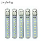 Портативный мини-светильник для USB-LED, настольная лампа, ночсветильник для внешнего аккумулятора, ПК, ноутбука, освесветильник для чтения, кемпинга, 5 шт.