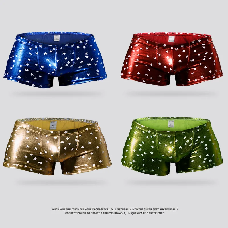 Мужские дышащие трусы с низкой талией карманом для пениса