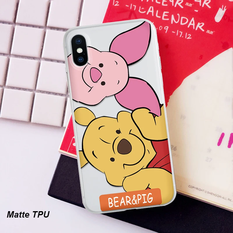 SHU-wnx Матовые Мультяшные милые роскошные чехлы на заднюю панель для iPhone 11 Pro XS Max XR X для iPhone 5 5S S SE 8 7 10 6 6S Plus чехлы из мягкого ТПУ силикона - Цвет: SHU-wnx