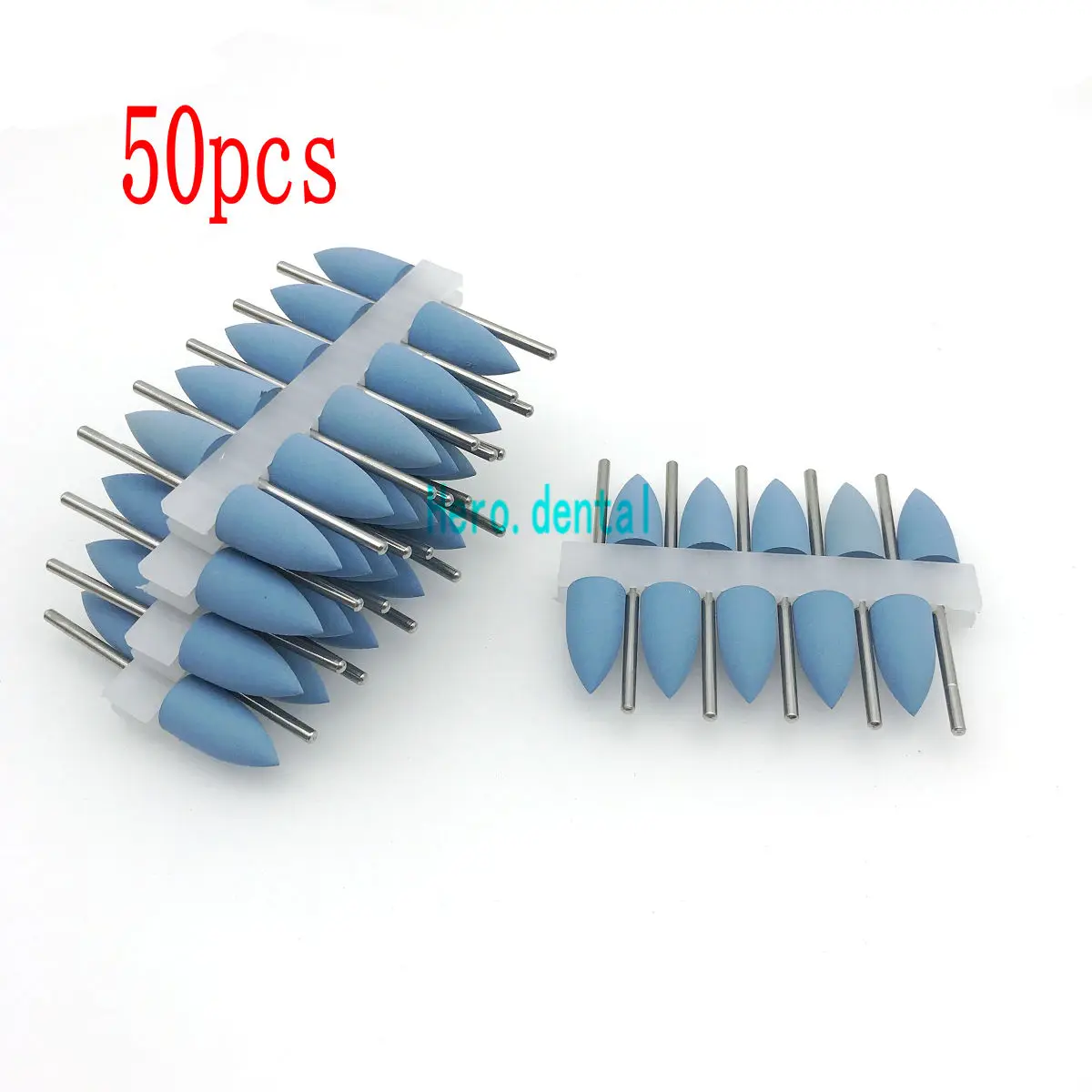 

Dental SILICONE Rubber polishers Diamond polishing Burs 2.35mm shank blue