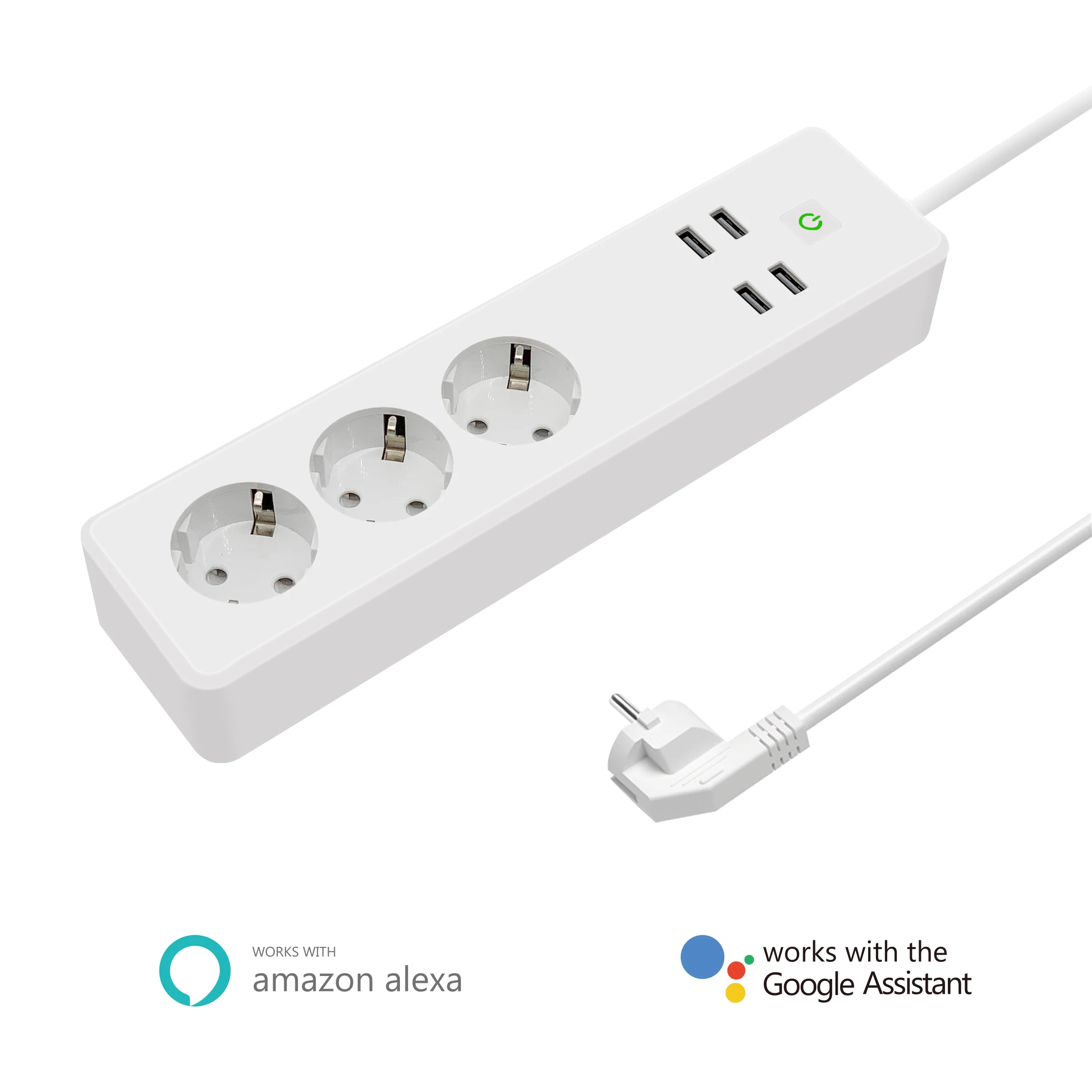 Tuya Wifi power Strip 3 ЕС умные розетки с 4 usb-портами умный дом приложение голосовой беспроводной пульт дистанционного управления работает с Alexa