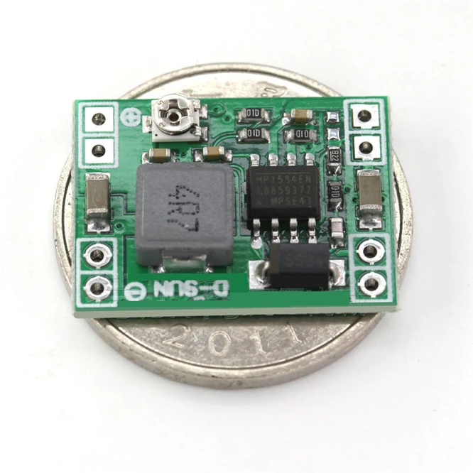 1 шт мини DC-DC 24 В до 12 в 9V 5V 3В 3A Шаг вниз Питание модуль Напряжение понижающий преобразователь Регулируемый 92% модуль стабилизатора напряжения