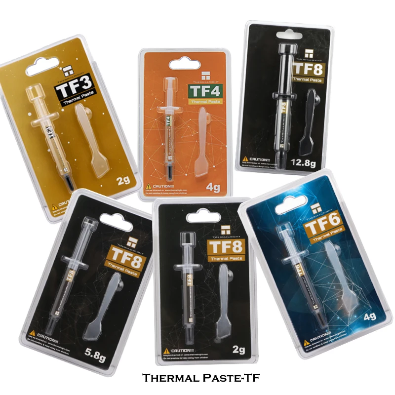 Термоправая Термопаста-серия TF3 TF4 TF6 TF7 TF8 силиконовая смазка 6-13 8 Вт/м-k