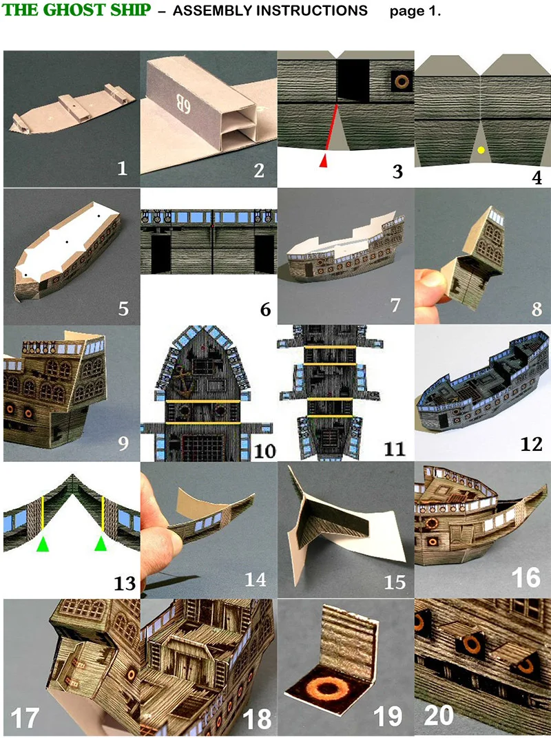 1:250 старинная парусная лодка 3D бумажная карточка строительные наборы игрушки