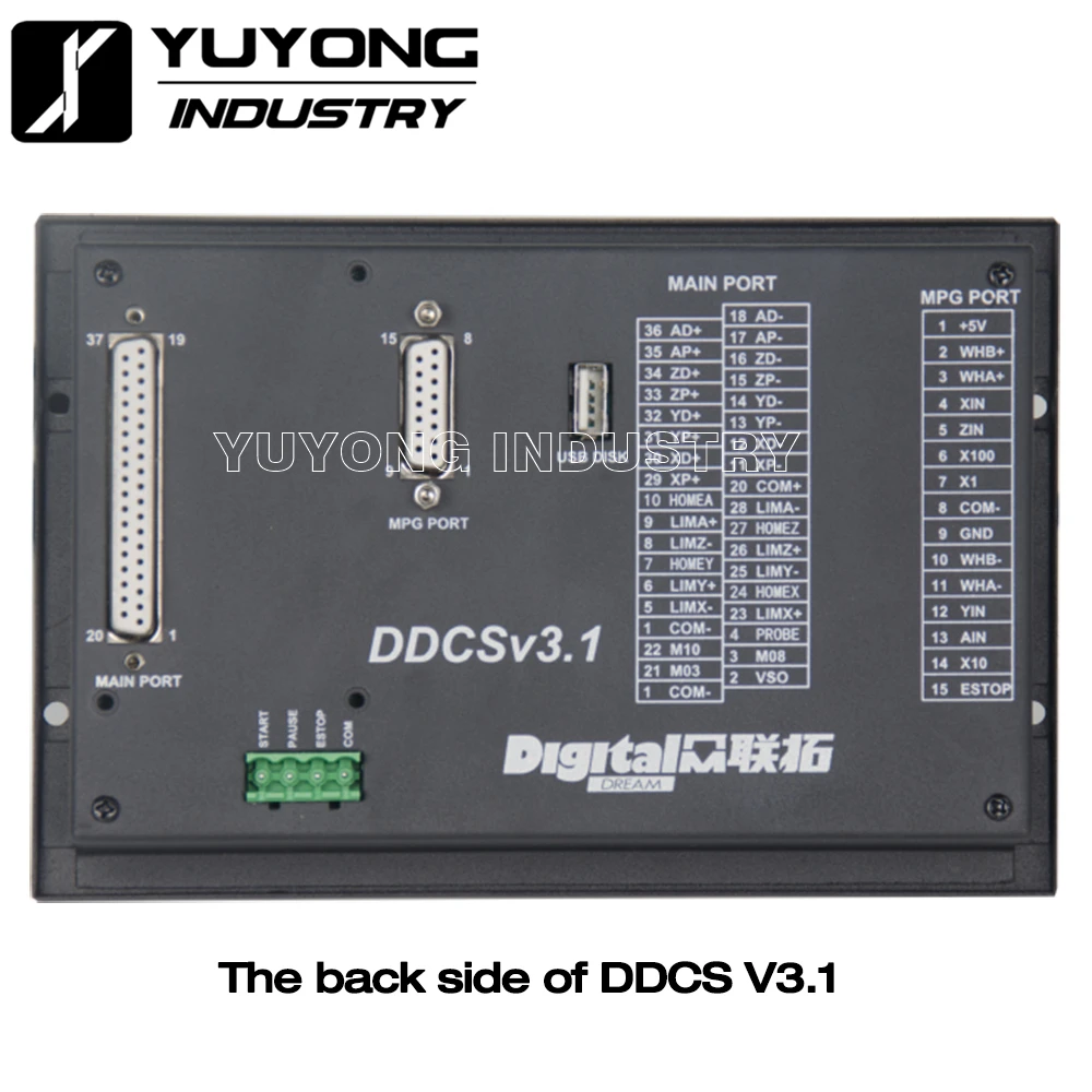 Комбинированный автономный электронный контроллер DDCSV3.1 для фрезерного станка с