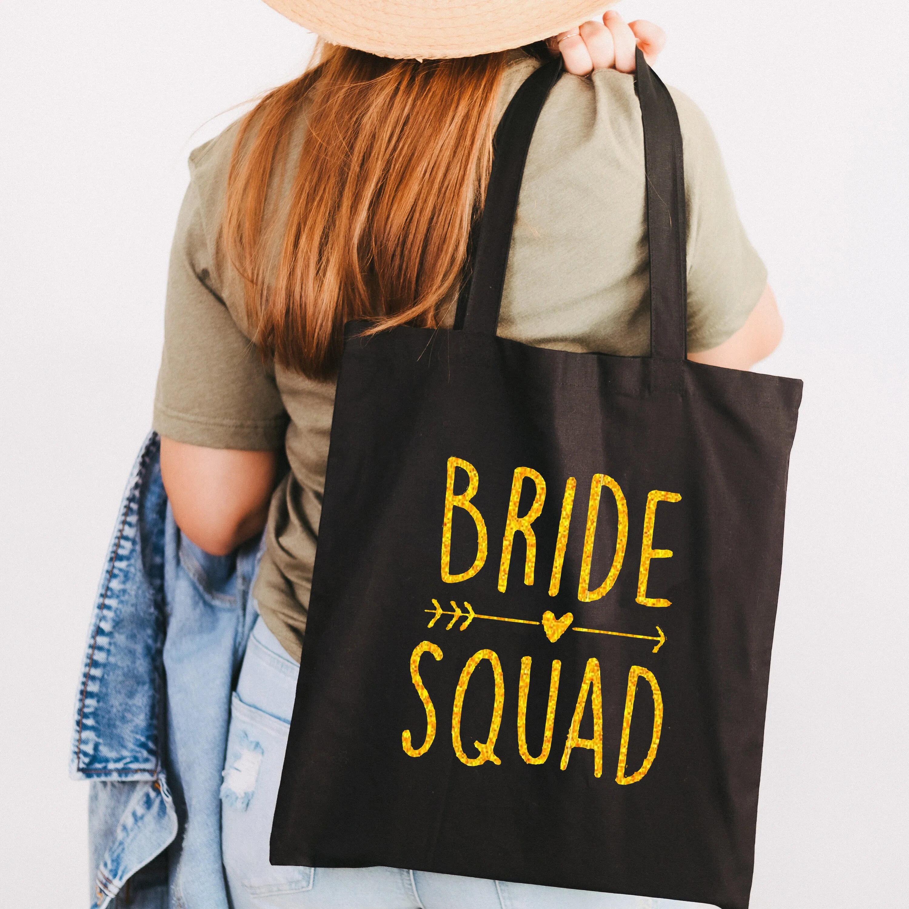 

Женские холщовые сумки для покупок отряд "невеста" Friend, черные тканевые сумки на плечо для девушек, многоразовый шоппер, сумки для учеников и...