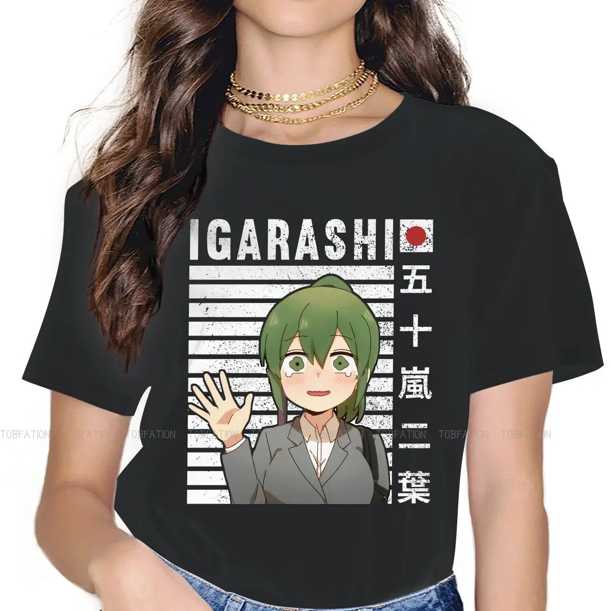 

Футболка Igarashi Futaba Cry, с круглым вырезом, мой сенпай раздражает, футболка из чистого хлопка, женские топы, новый дизайн, Большая распродажа