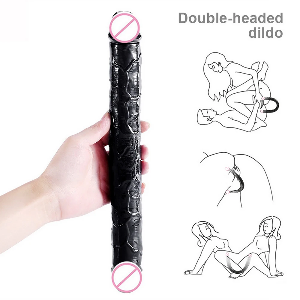 Секс игрушки для лесбиянок двойной головной фаллоимитатор длинный желеобразный